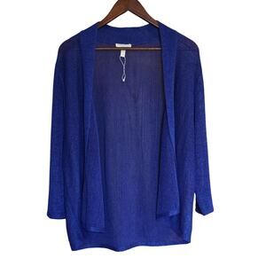 Eileen Fisher Linen Blend Open Knit Cardigan